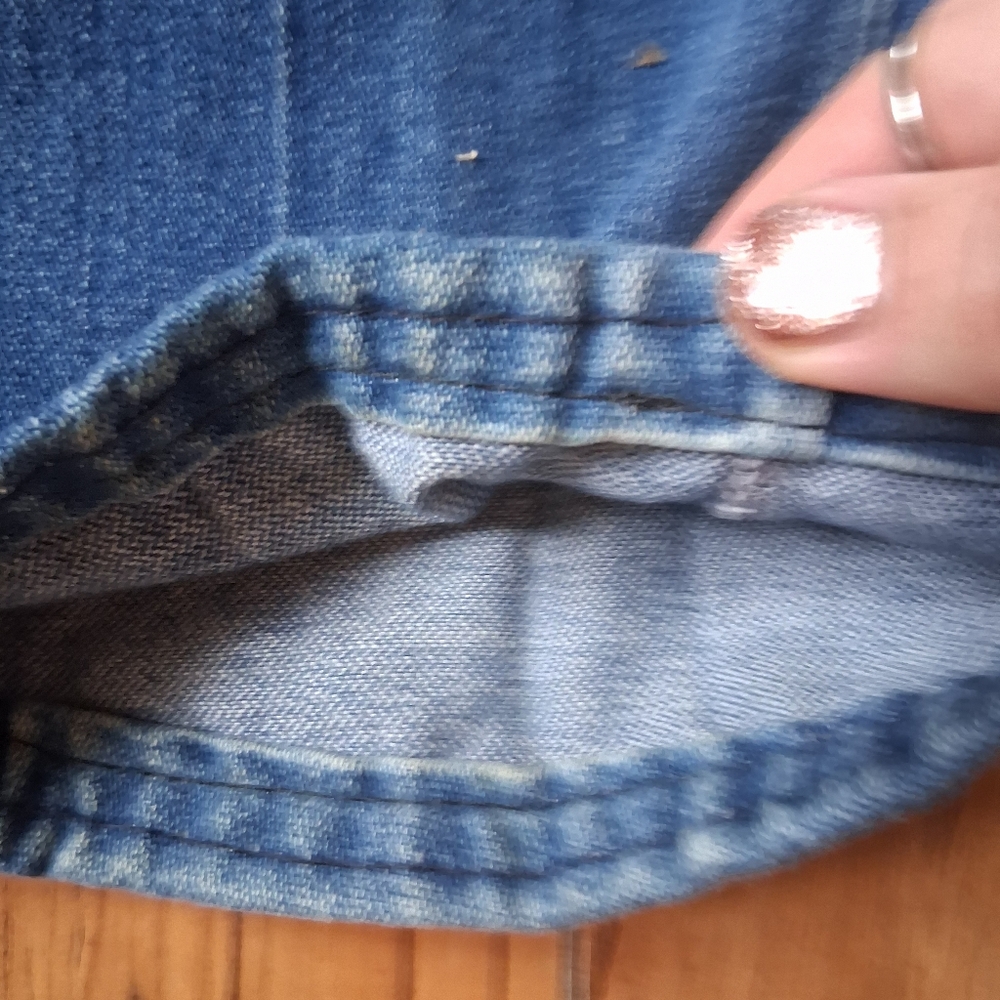 Y2k Blue Denim Jeans Silver By Ziggy - Picture 9 of 11